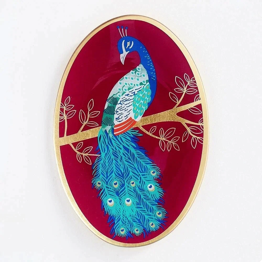 NWT Peacock Trinket Dish Set